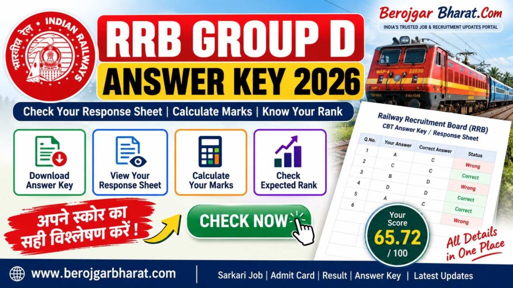 RRB Group D Answer Key 2026