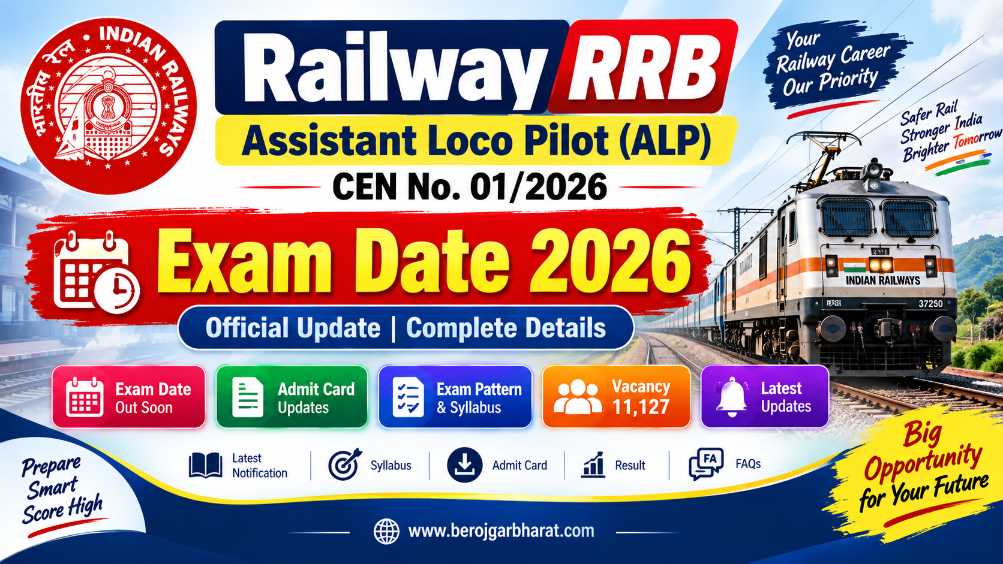 Railway RRB ALP CEN 01/2026 Exam Date 2026 – Assistant Loco Pilot Exam Date