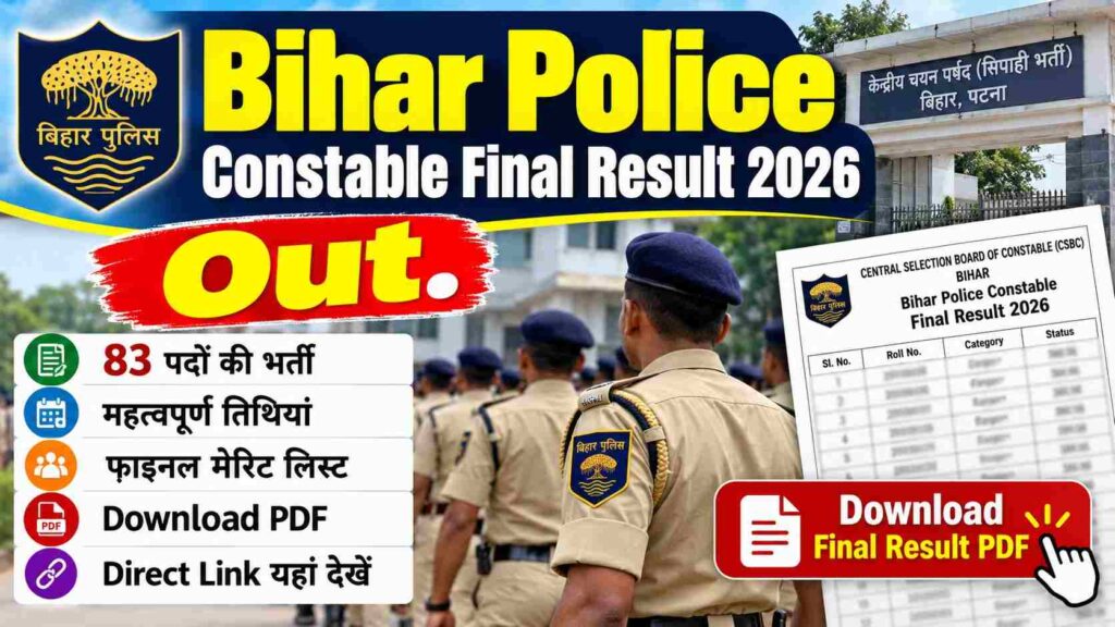 Bihar Police Constable Final Result 2026 Out, Download PDF 1 Bihar Police Constable Final Result 2026 Out