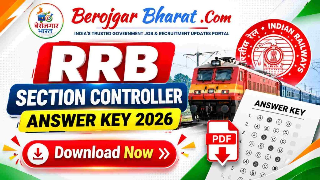RRB Section Controller Answer Key 2026 Download and Check Rank Marks